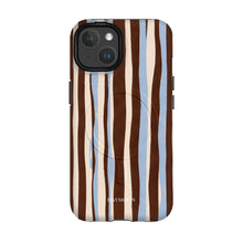 Cocoa Ribbon phone case on iPhone 14, Dual Layer MagSafe