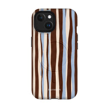 Cocoa Ribbon phone case on iPhone 15, Dual Layer MagSafe