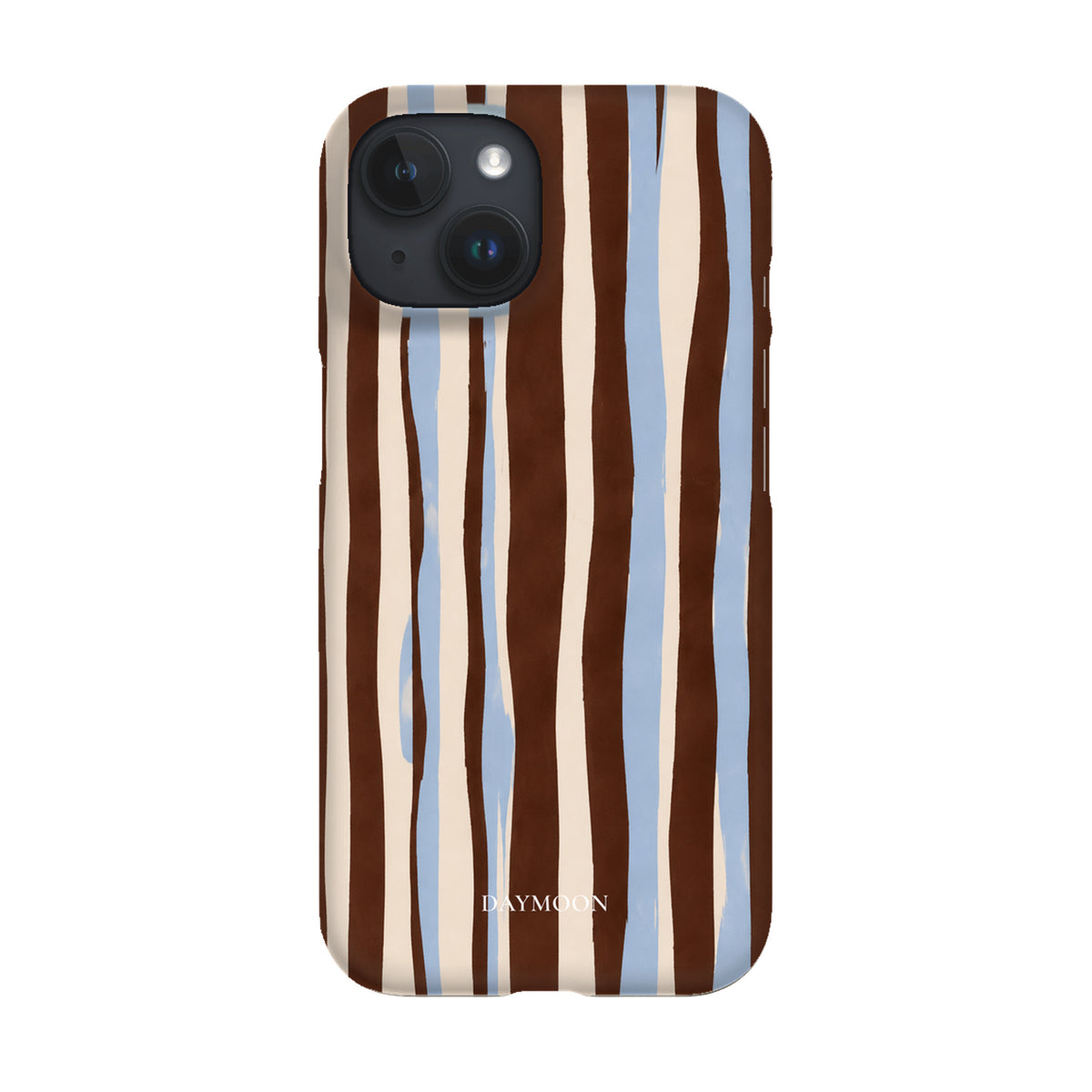 Cocoa Ribbon phone case on iPhone 15, Single Layer