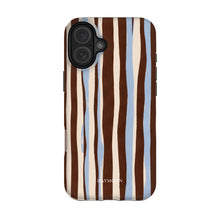 Cocoa Ribbon phone case on iPhone 16 Plus, Dual Layer