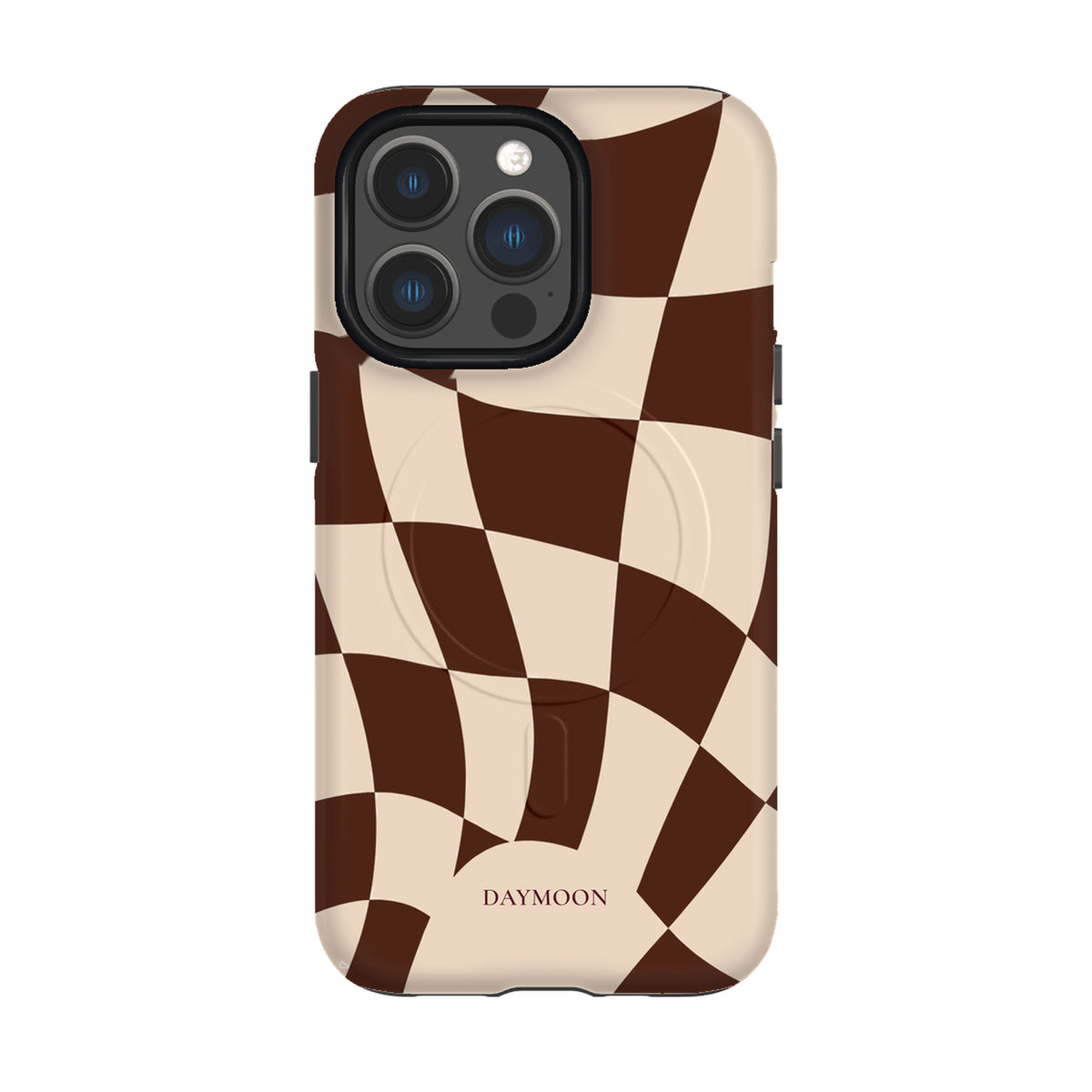 Cocoa Ripple phone case on iPhone 13 Pro, Dual Layer MagSafe