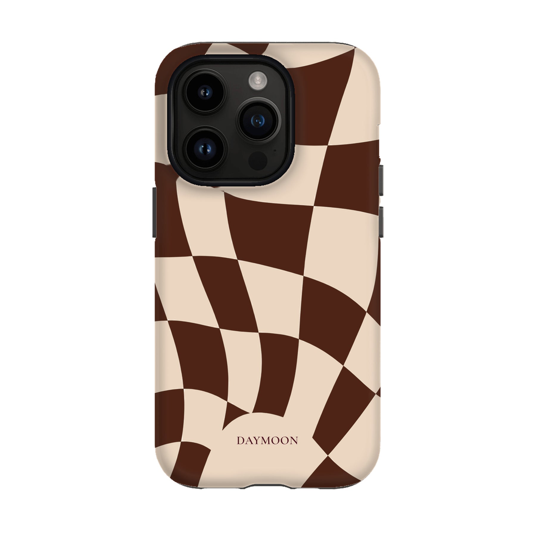 Cocoa Ripple phone case on iPhone 14 Pro, Dual Layer