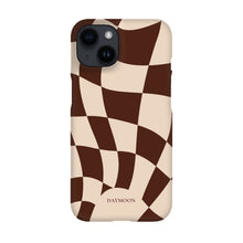 Cocoa Ripple phone case on iPhone 14, Single Layer