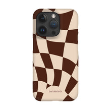 Cocoa Ripple phone case on iPhone 15 Pro, Single Layer