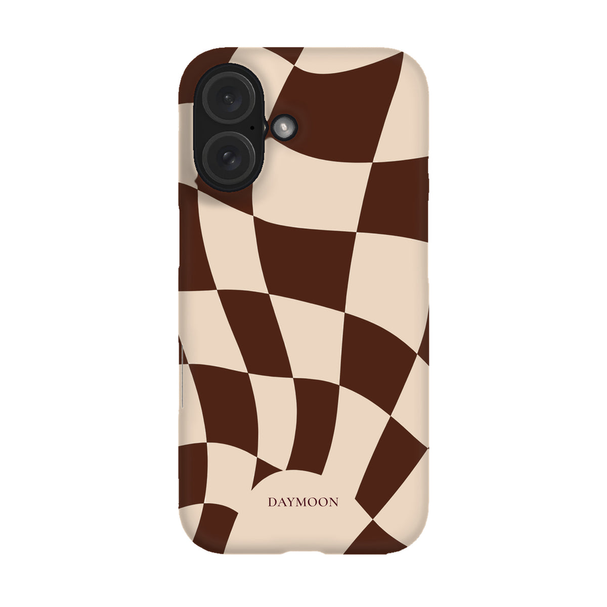 Cocoa Ripple phone case on iPhone 16, Single Layer