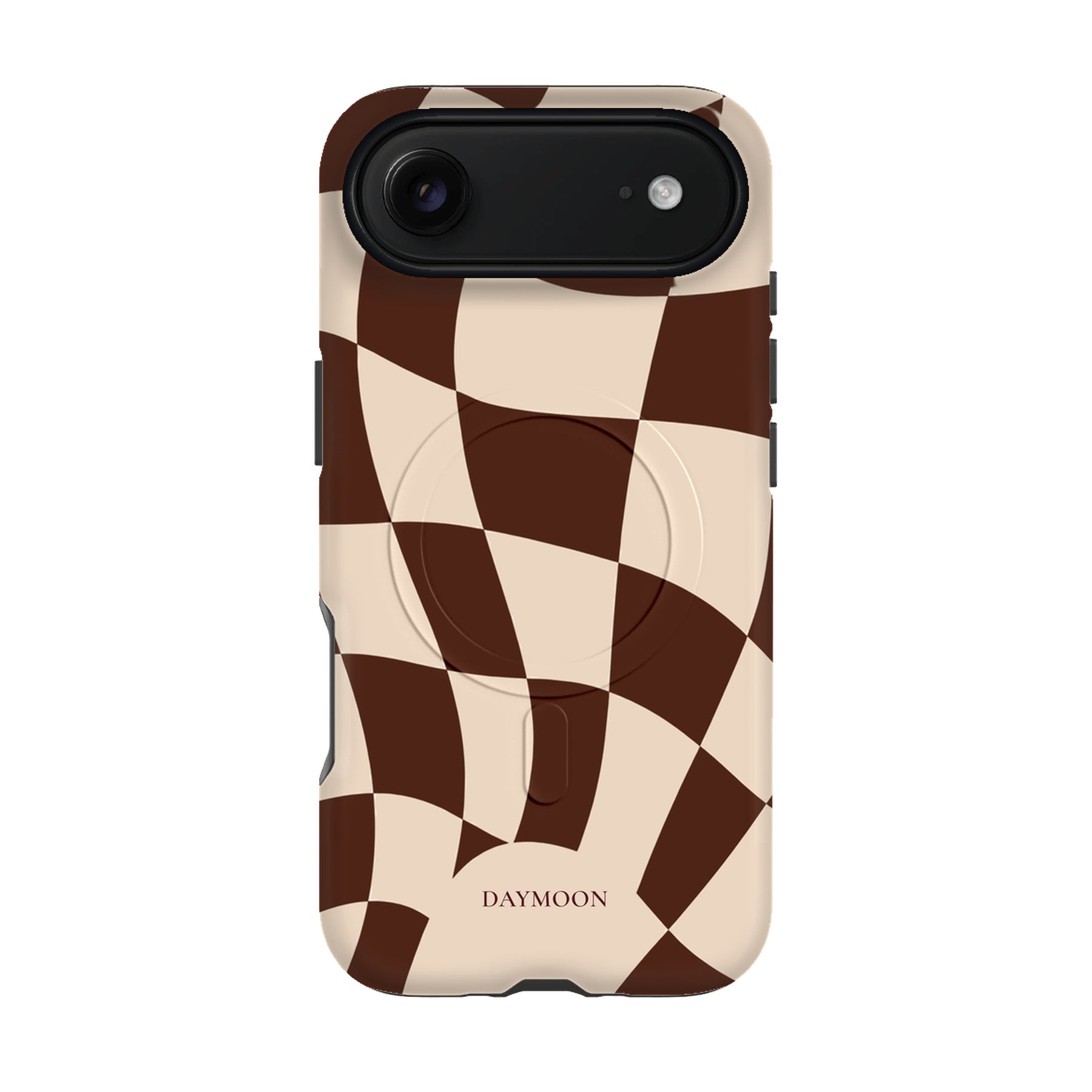 Cocoa Ripple phone case on iPhone 17 Air, Dual Layer MagSafe