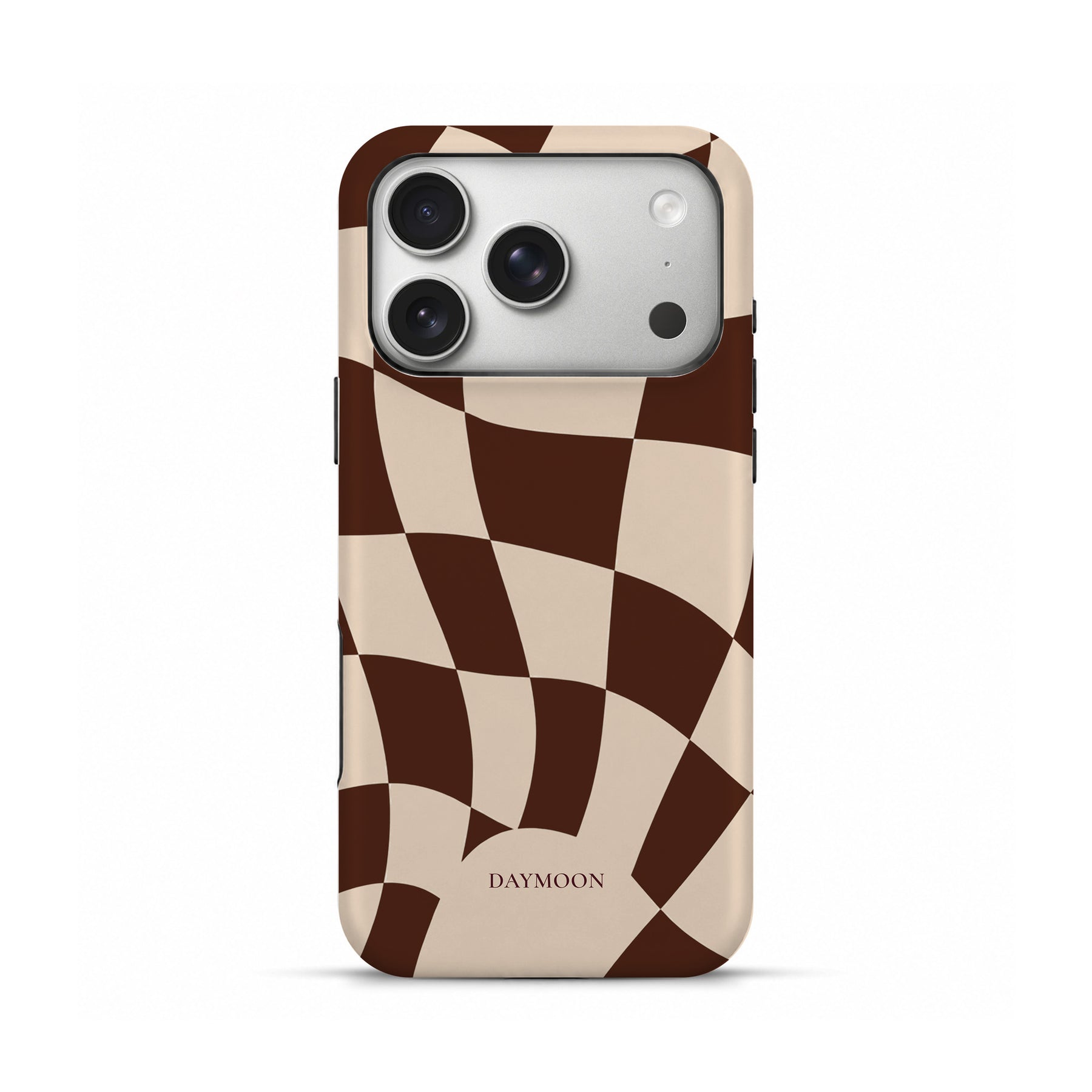 Cocoa Ripple phone case on iPhone 17 Pro, Dual Layer