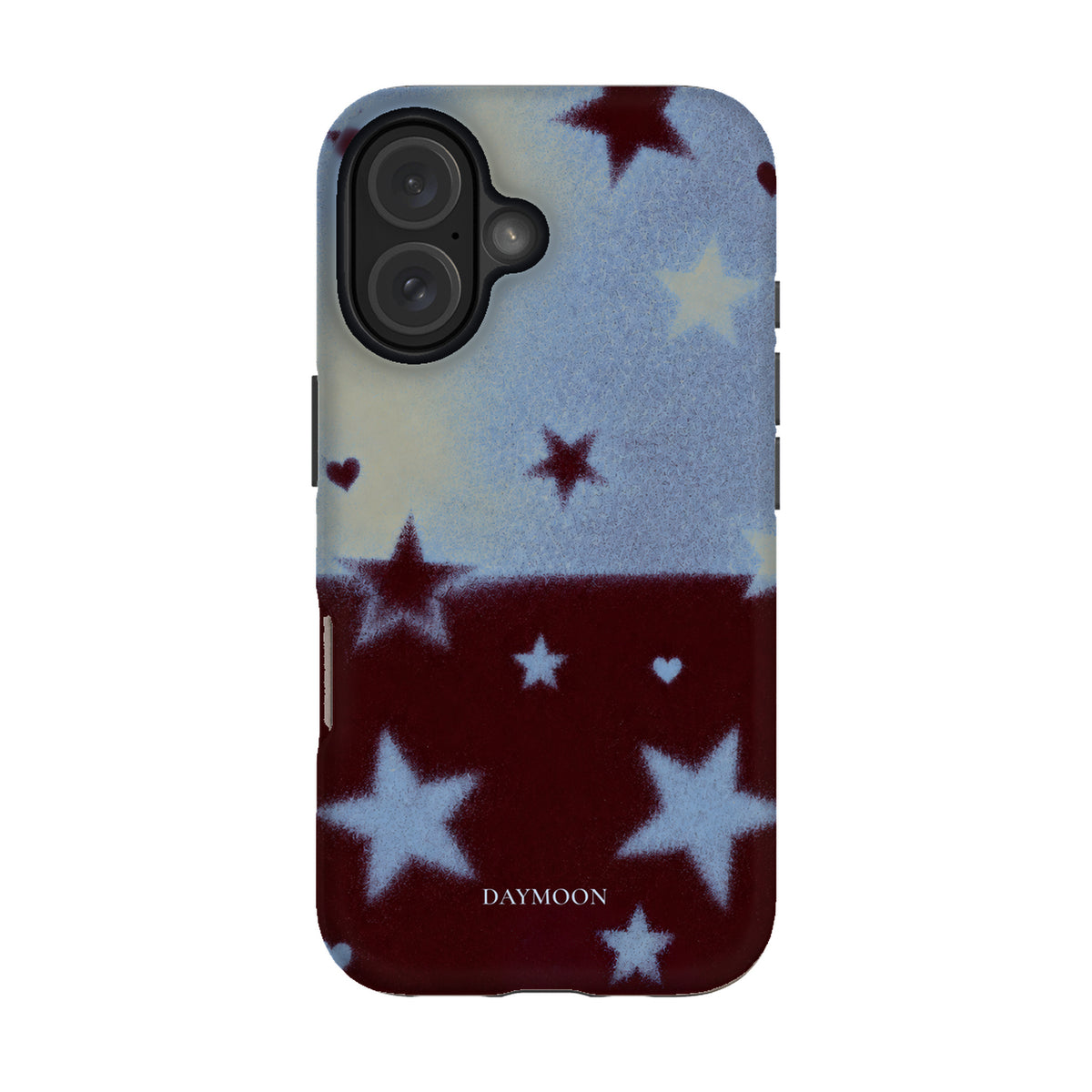 Velvet Starlight phone case on iPhone 16, Dual Layer