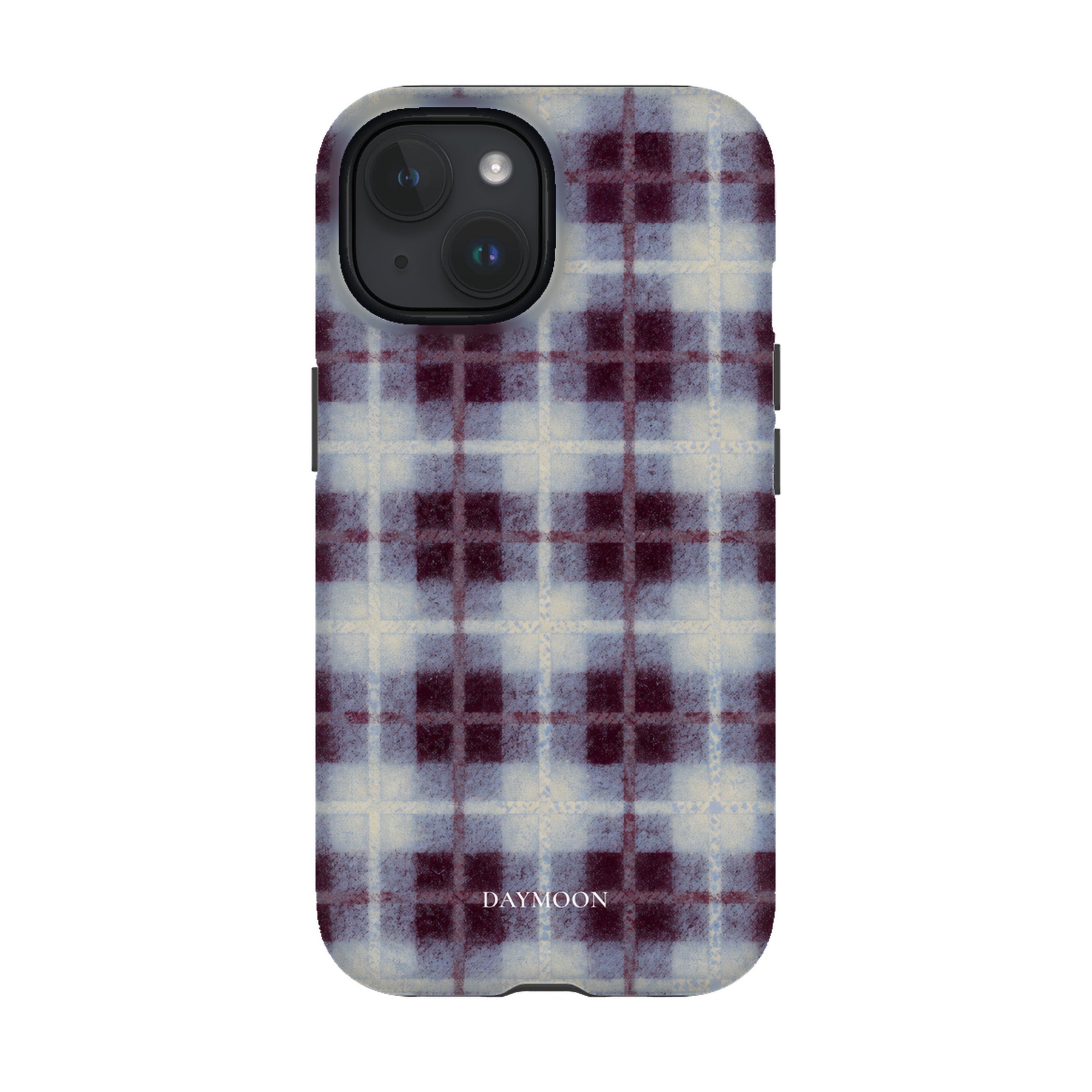 Mulberry Haze phone case on iPhone 15, Dual Layer