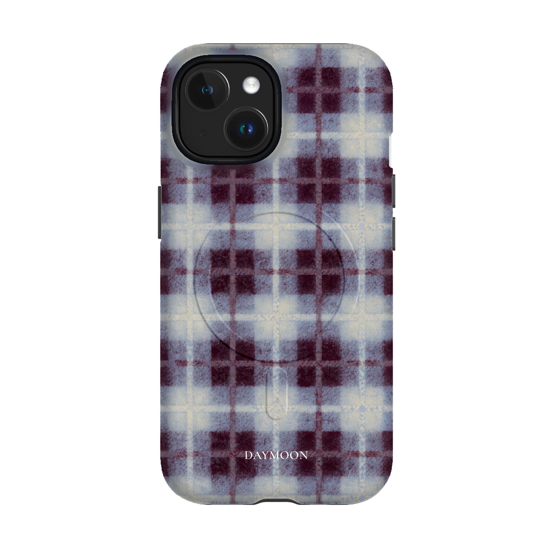 Mulberry Haze phone case on iPhone 15, Dual Layer MagSafe