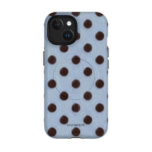 Cocoa Rhythm phone case on iPhone 15, Dual Layer MagSafe