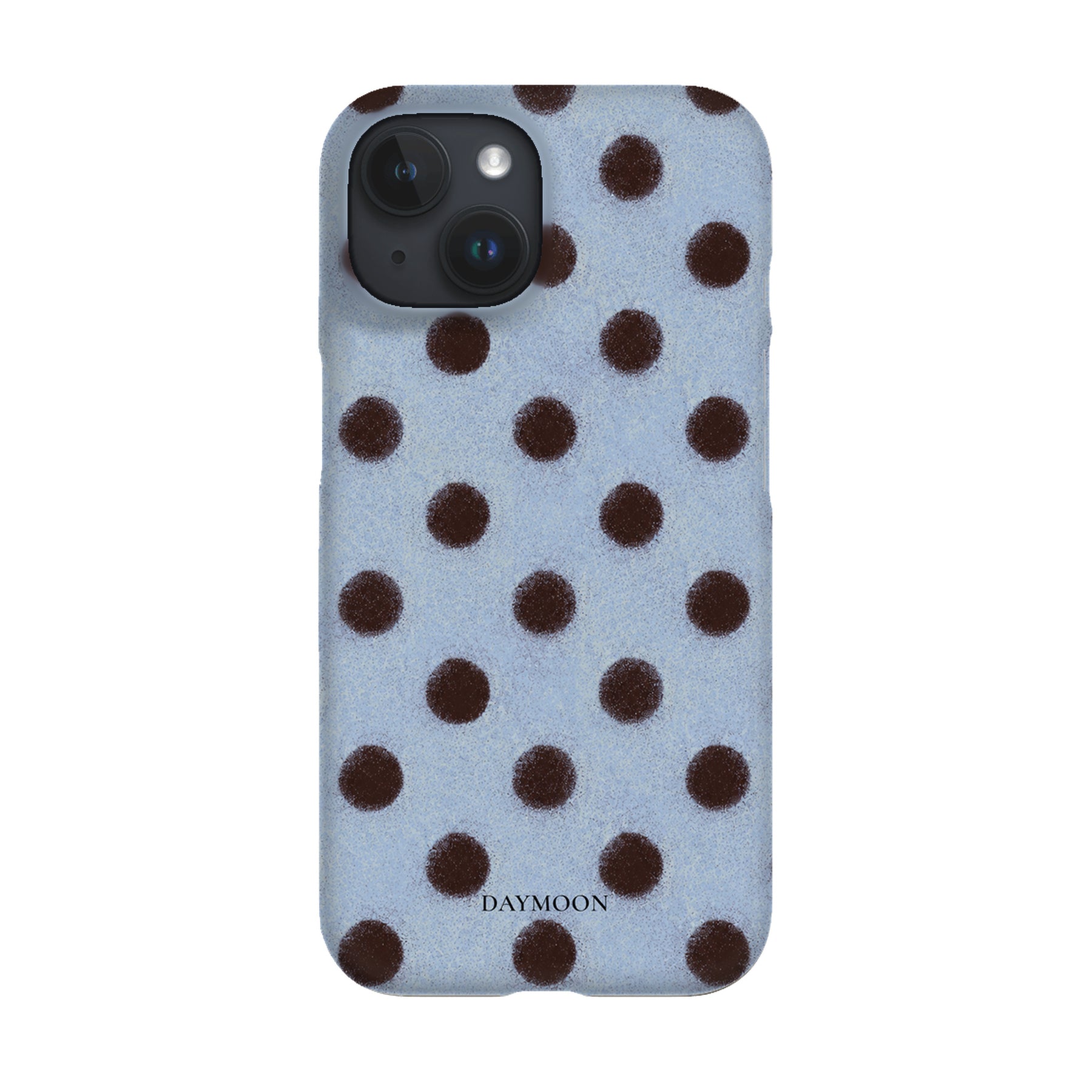 Cocoa Rhythm phone case on iPhone 15, Single Layer