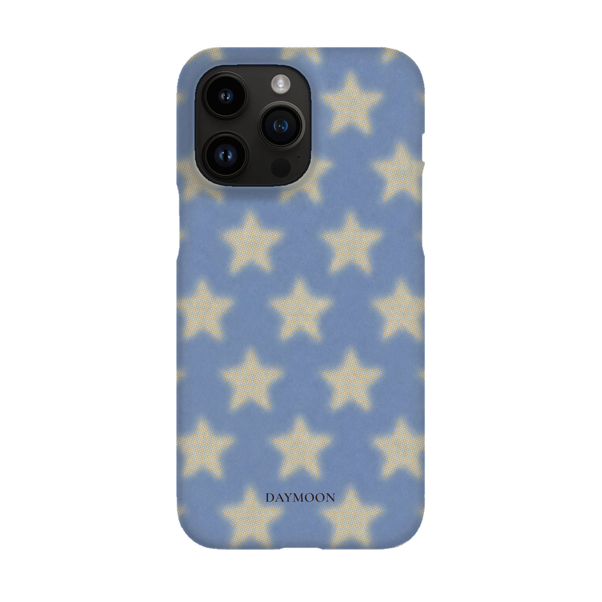 Dusky Stars phone case on iPhone 14 Pro Max, Single Layer