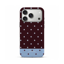 Burgundy Stars phone case, Dual Layer front