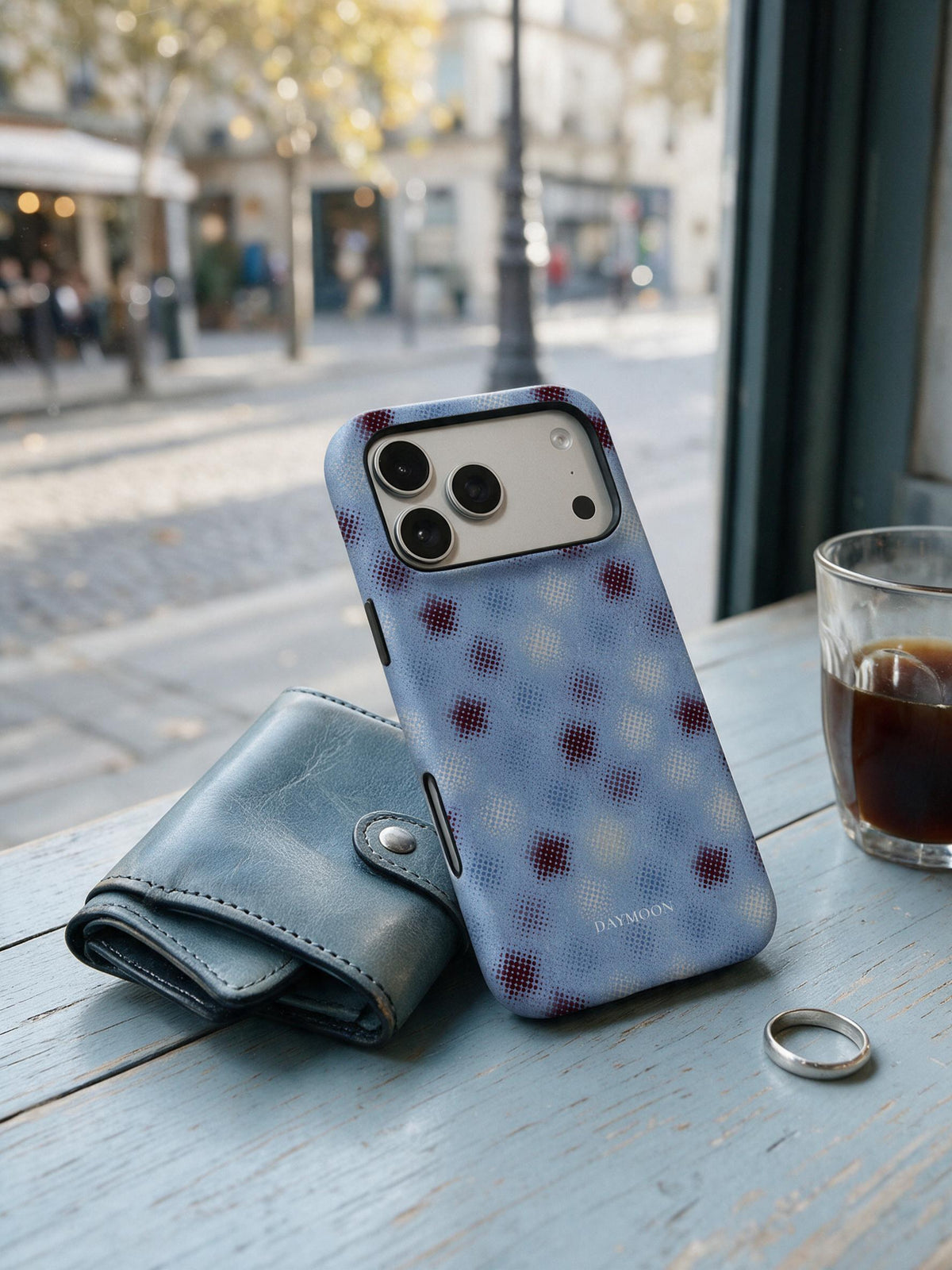 Pointed Star phone case in an everyday daily still life scene [case:all] [role:lifestyle]