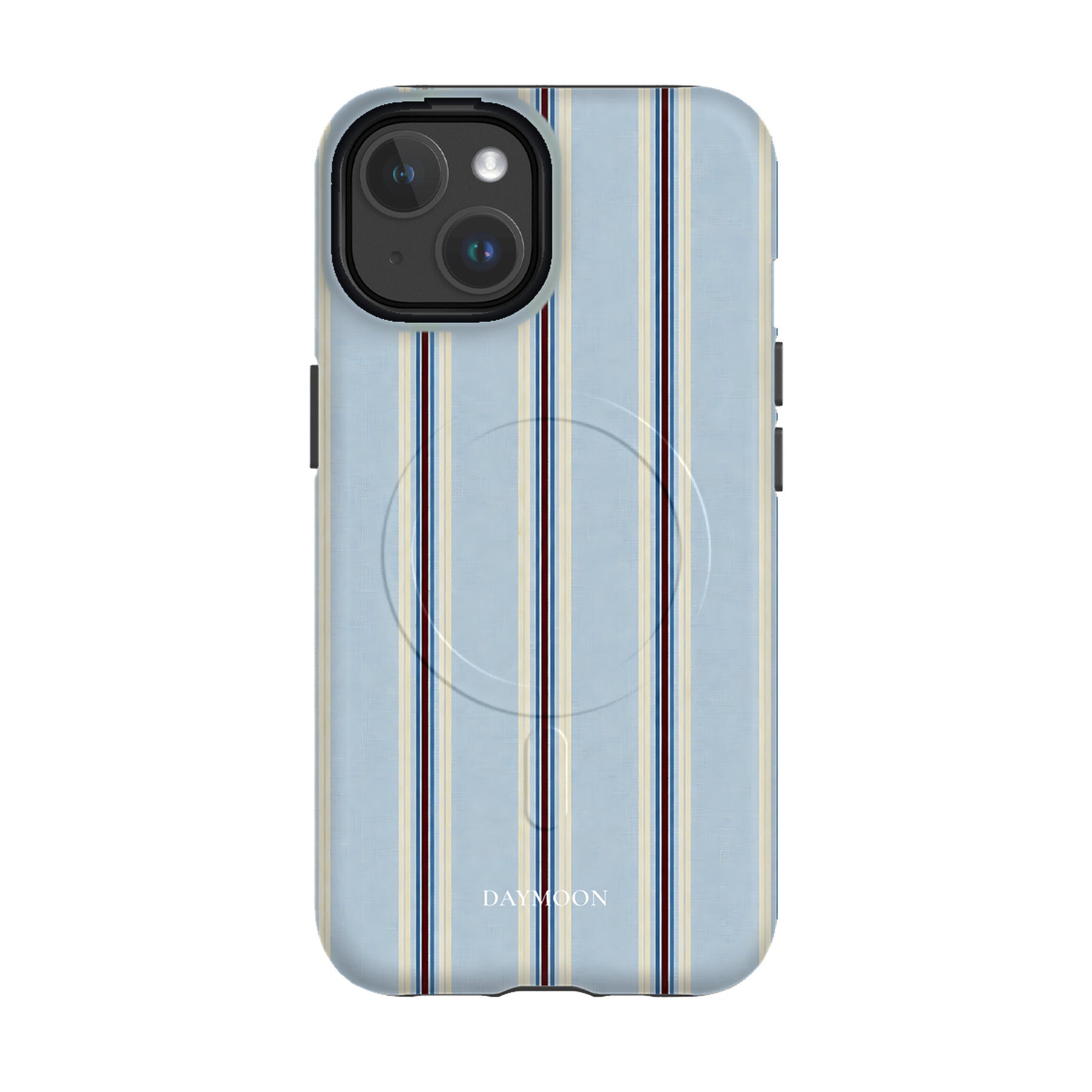 Dusty Stripe phone case on iPhone 14, Dual Layer MagSafe