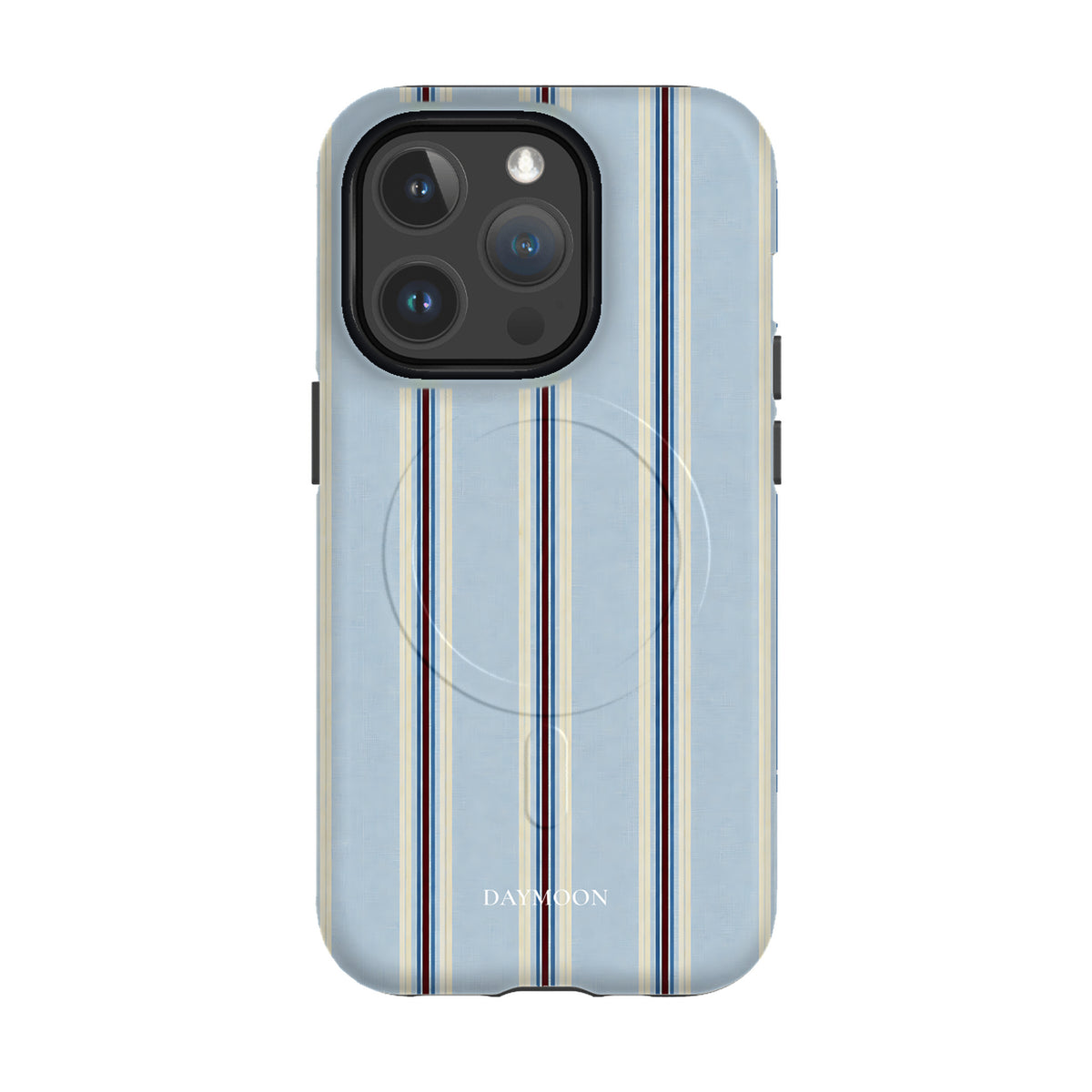 Dusty Stripe phone case on iPhone 14 Pro, Dual Layer MagSafe