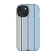 Dusty Stripe phone case on iPhone 15, Dual Layer
