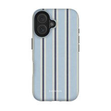 Dusty Stripe phone case on iPhone 16, Dual Layer