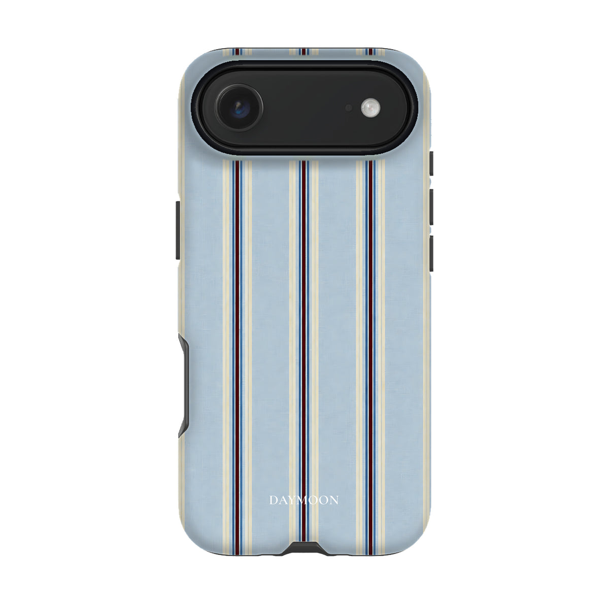 Dusty Stripe phone case on iPhone 17 Air, Dual Layer