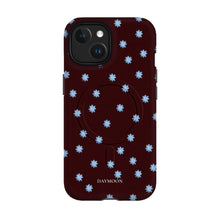 Wine Bloom phone case on iPhone 15, Dual Layer MagSafe