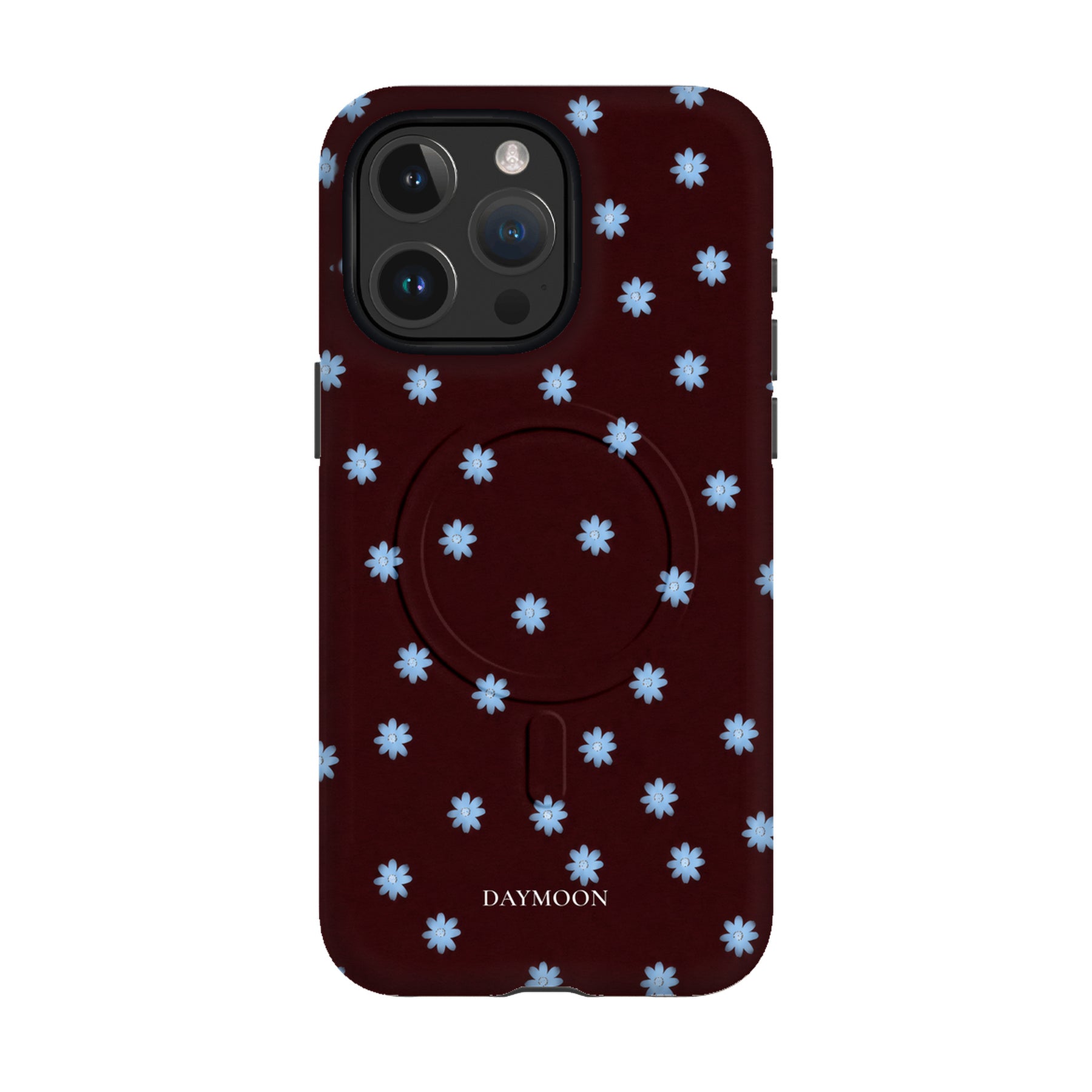 Wine Bloom phone case on iPhone 15 Pro Max, Dual Layer MagSafe