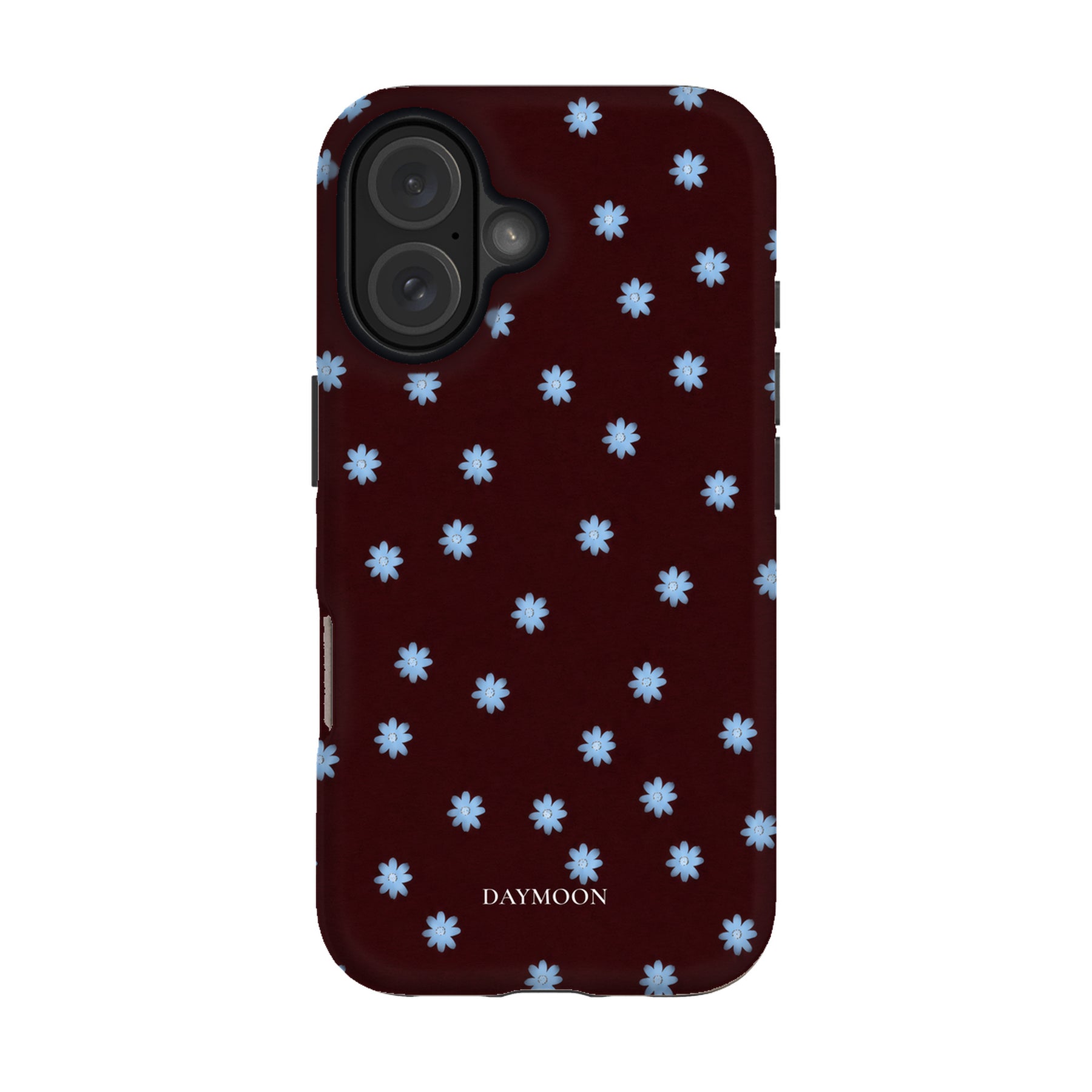 Wine Bloom phone case on iPhone 16, Dual Layer