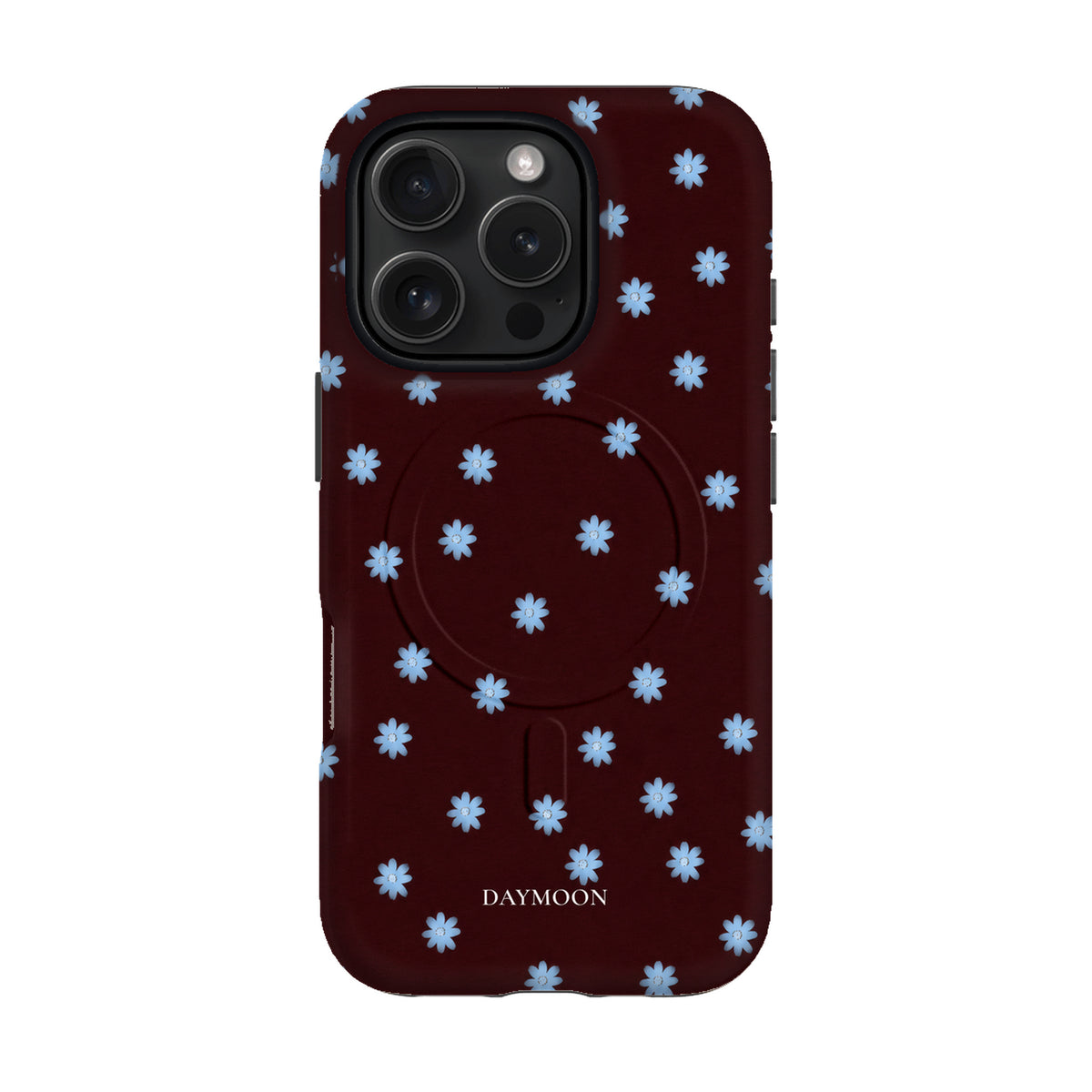 Wine Bloom phone case on iPhone 16 Pro, Dual Layer MagSafe