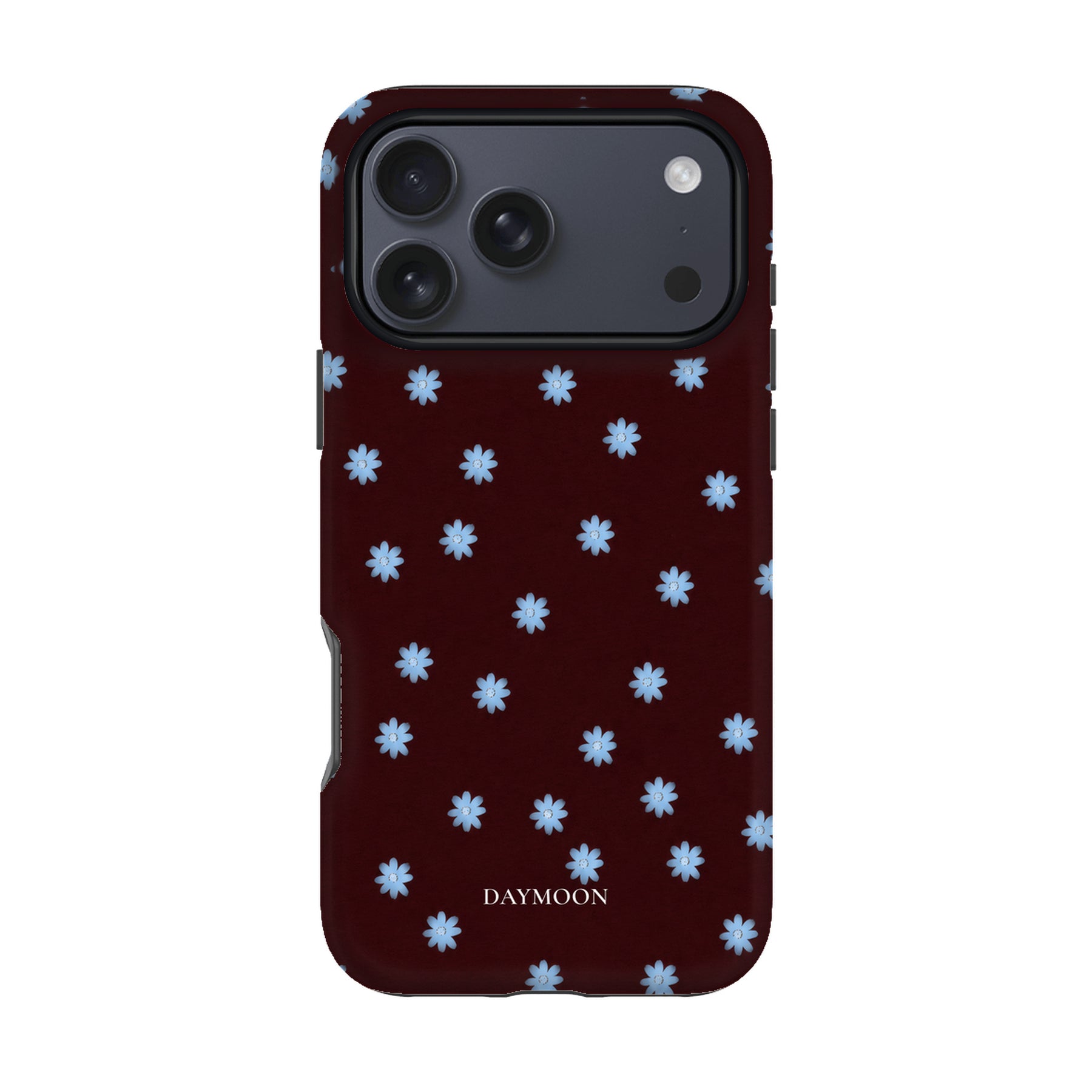 Wine Bloom phone case on iPhone 17 Pro Max, Dual Layer