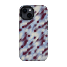 Hazy Dot phone case on iPhone 14, Dual Layer