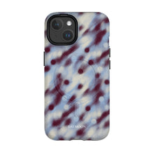 Hazy Dot phone case on iPhone 14, Dual Layer MagSafe