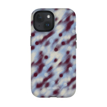 Hazy Dot phone case on iPhone 15, Dual Layer