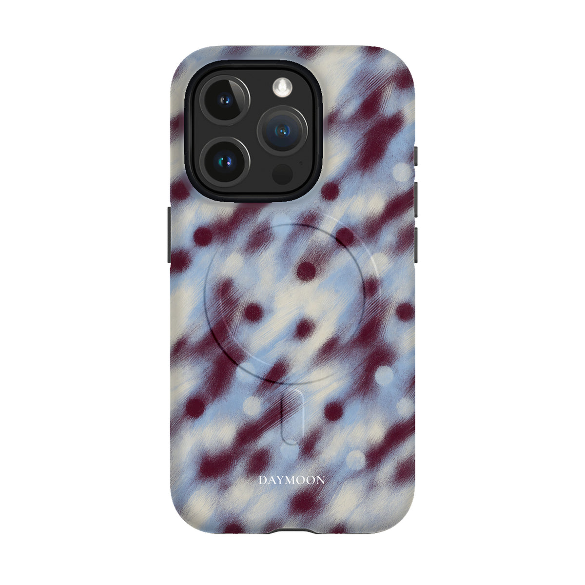 Hazy Dot phone case on iPhone 15 Pro, Dual Layer MagSafe