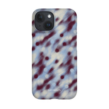 Hazy Dot phone case on iPhone 15, Single Layer