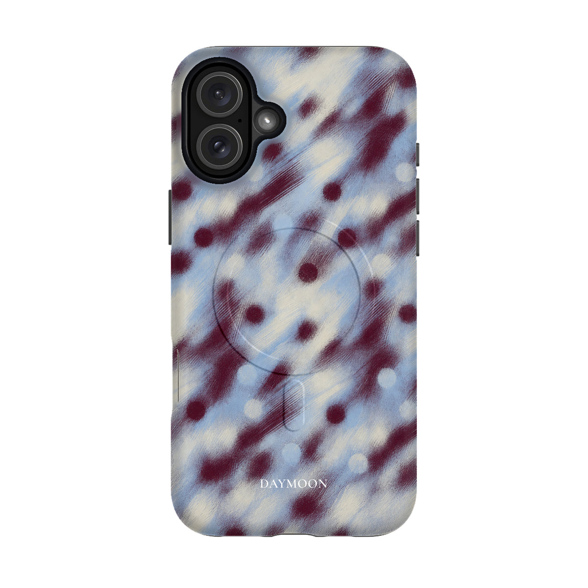 Hazy Dot phone case on iPhone 16 Plus, Dual Layer MagSafe