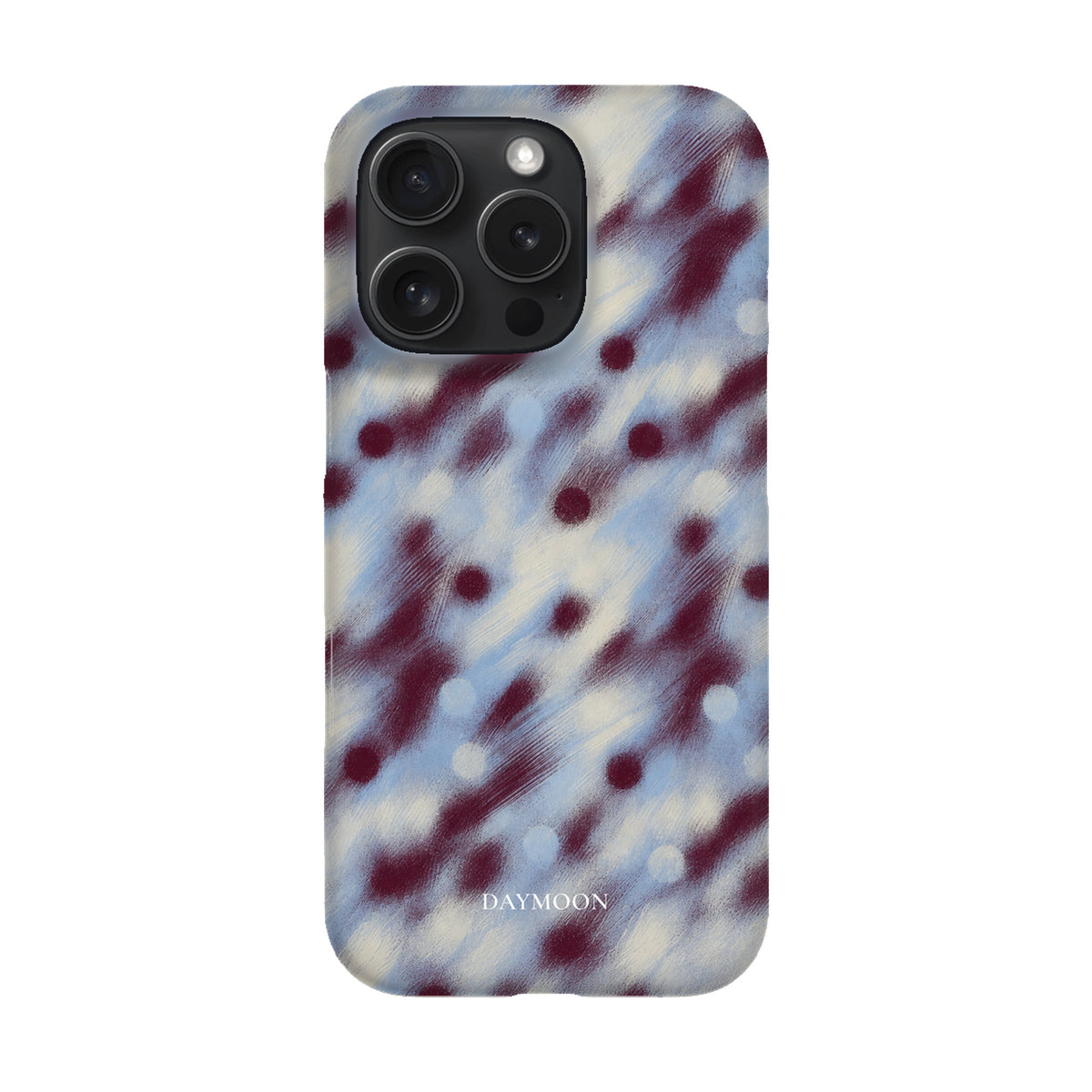 Hazy Dot phone case on iPhone 16 Pro, Single Layer