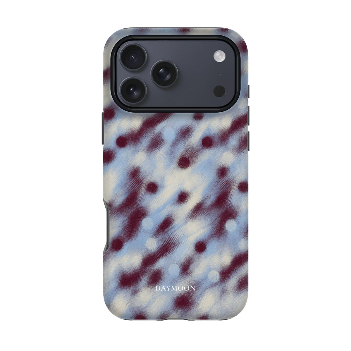 Hazy Dot phone case on iPhone 17 Pro Max, Dual Layer