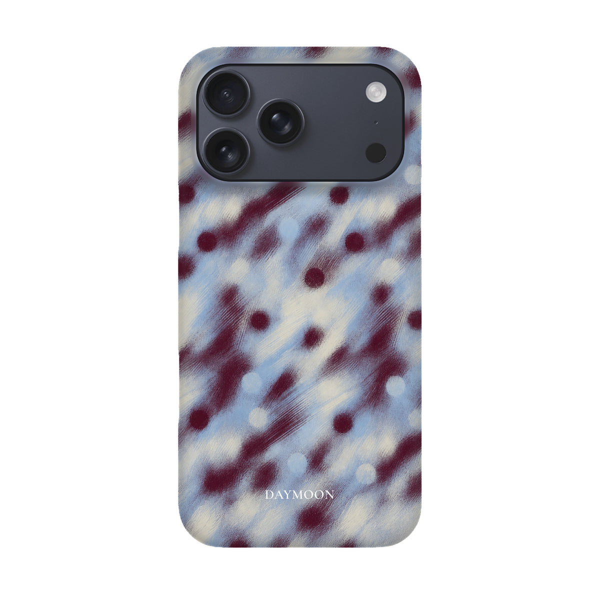 Hazy Dot phone case on iPhone 17 Pro Max, Single Layer
