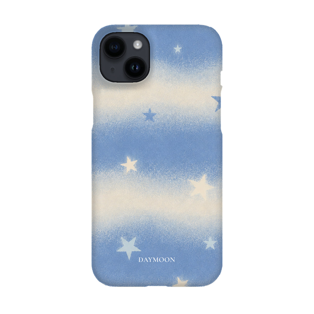Drifting Stars phone case on iPhone 14 Plus, Single Layer